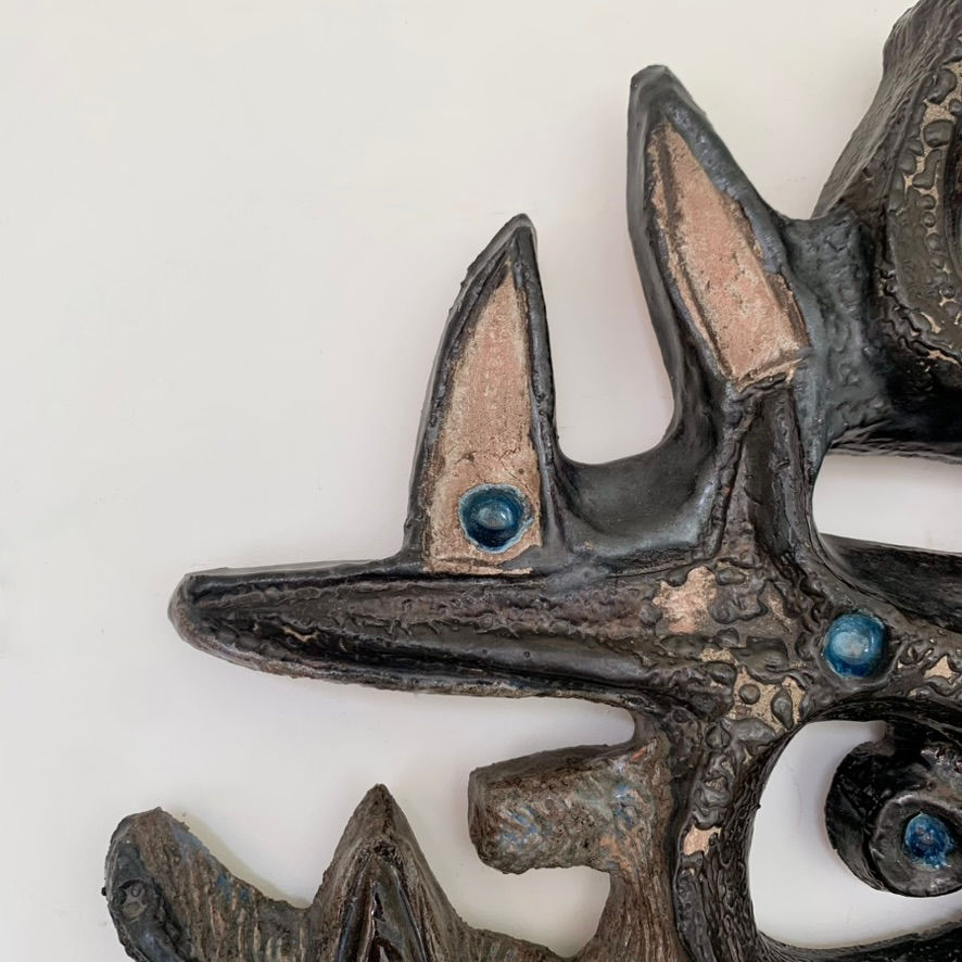 Miniature : Rogier Vandeweghe wall ceramic for Amphora, circa 1960, Belgium.