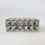 Miniature : Precious Diamond Point Silver Plated Metal Box, 1970s, France.