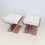 Miniature : Pair of Plexiglass Stools, circa 1970, France.