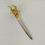 Miniature : Claude Victor Boeltz Gilt Bronze Letter Opener, circa 1970, France.