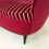Miniature : Two-seats Dark Crimson Sofa, circa 1940, Italy.