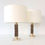 Miniature : Luciano Frigerio Pair of Gold Bronze Lamps, circa 1970, Italy.
