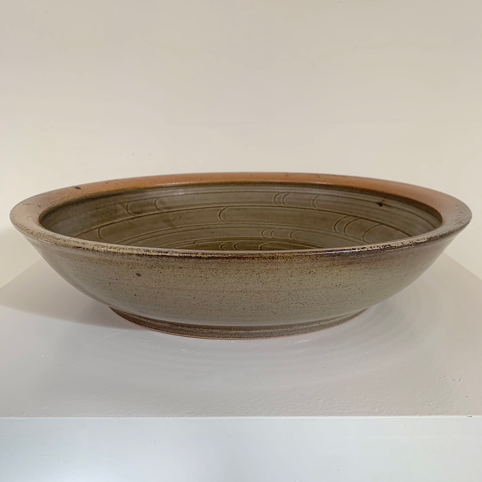 Miniature : Antoine De Vinck Large Ceramic Dish, circa 1980, Belgium.