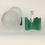 Miniature : Pair of Mid-Century Green Ceramic Table Lamps, circa 1960, Italy.