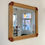 Miniature : Large Bamboo and  Leather Wall Mirror, circa 1970, Italy.