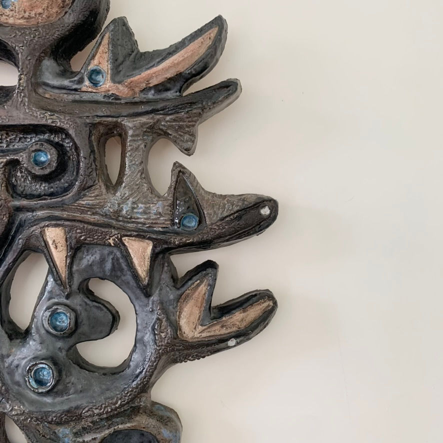 Miniature : Rogier Vandeweghe wall ceramic for Amphora, circa 1960, Belgium.