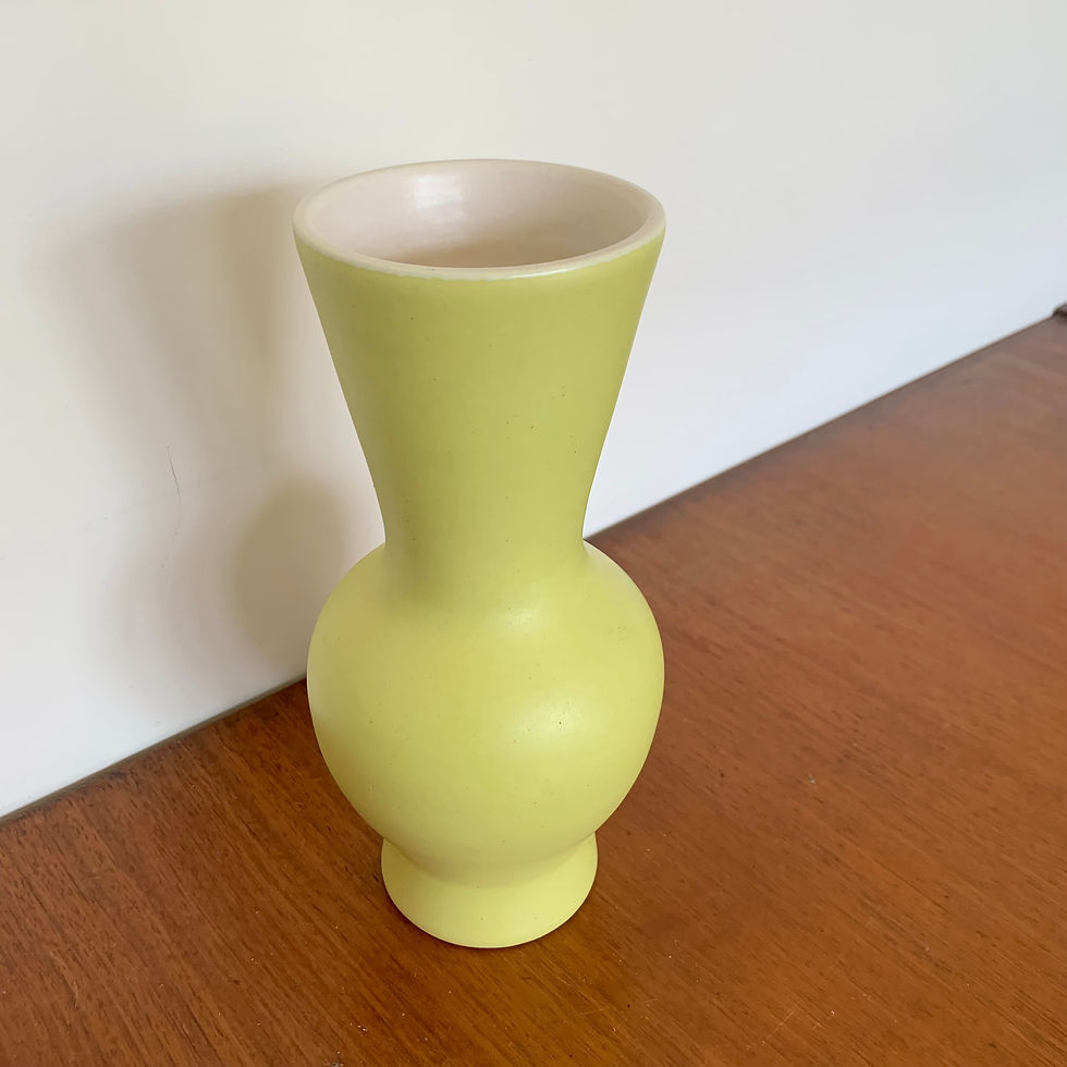 Miniature : Pol Chambost Yellow Ceramic Vase, circa 1950, France.
