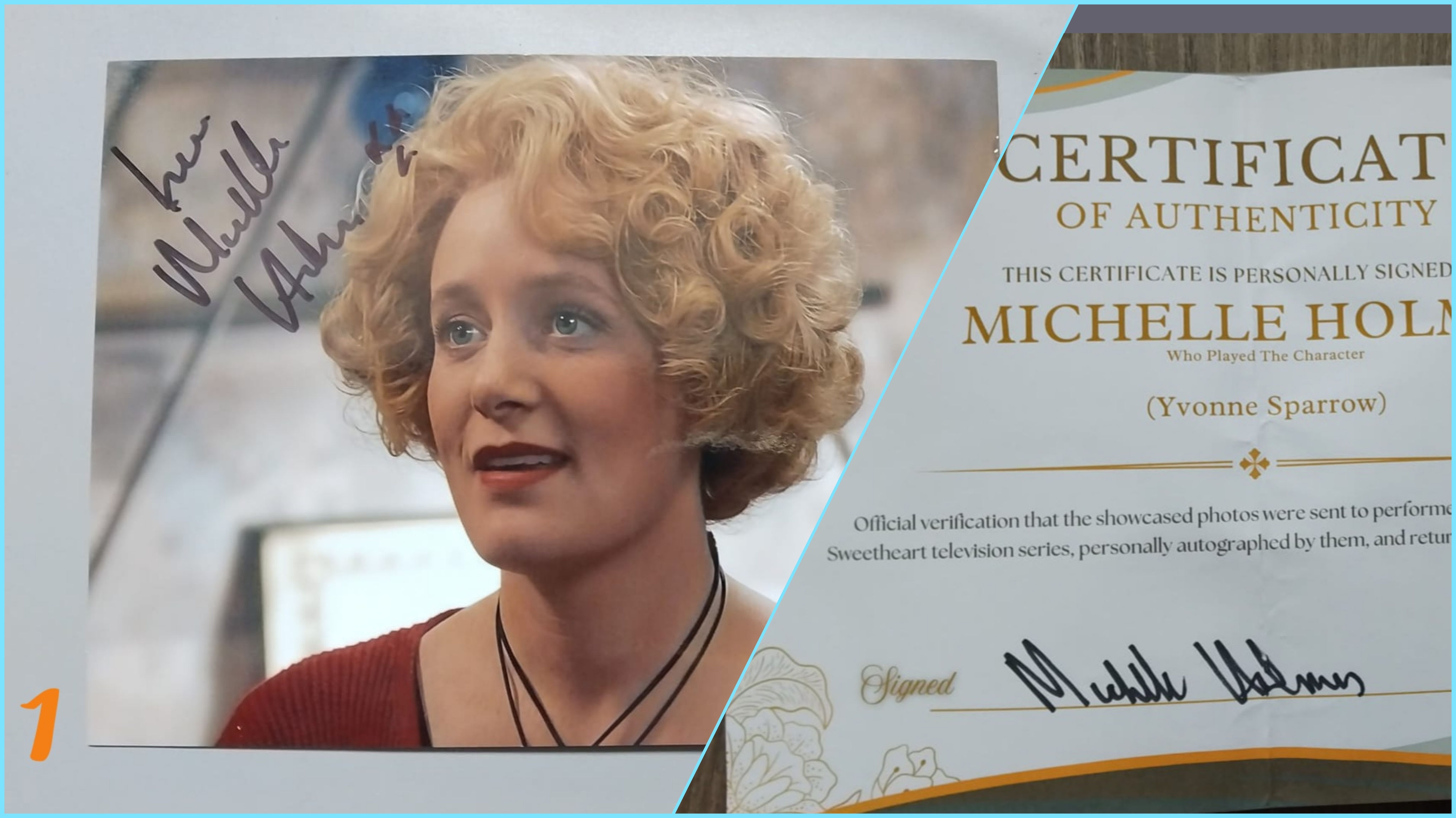 Michelle Holmes - Yvonne Sparrow Signed 8x6 Photos