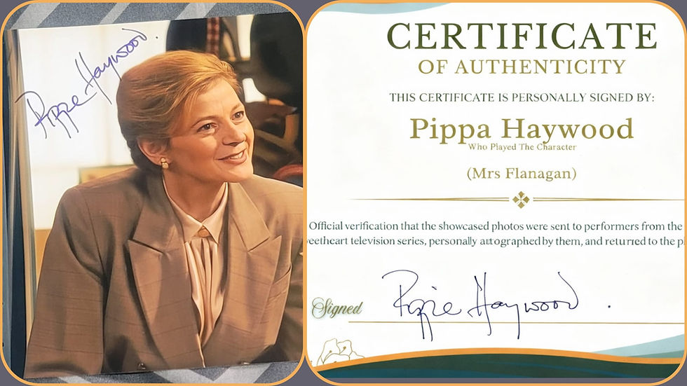 Pippa Haywood (Mrs Flanagan) Signed 8X6 Photos