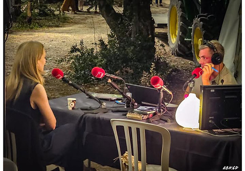 Mathilde Carré au micro de Jean-Baptiste Urbain pour France Musique, Festival de La Roque d'Anthéron 2025