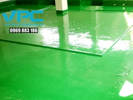 Dịch vụ bọc phủ nền nhà xưởng composite giá rẻ