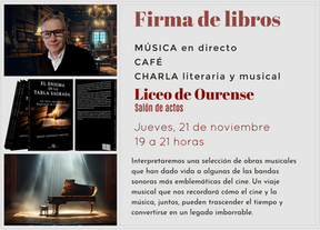 Firma de ejemplares. Café Literario y Musical