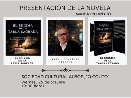 Mario González en la Sociedad Cultural Albor - O Couto