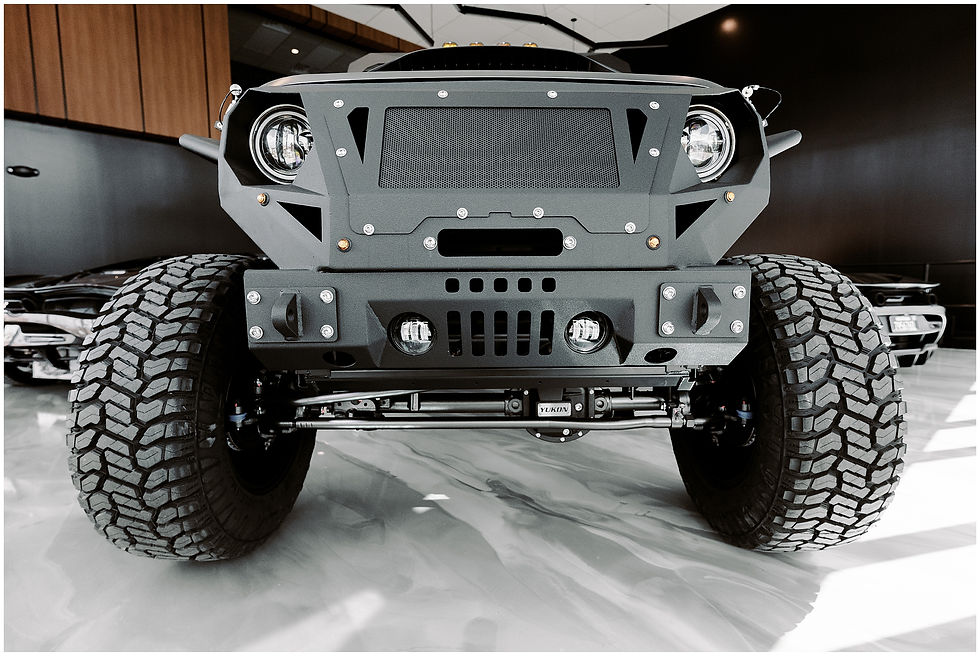 fully lifted jeep wrangler unlimited jk build by Premier Custom Paint and Collision