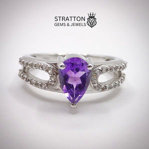Natural Amethyst Ring
