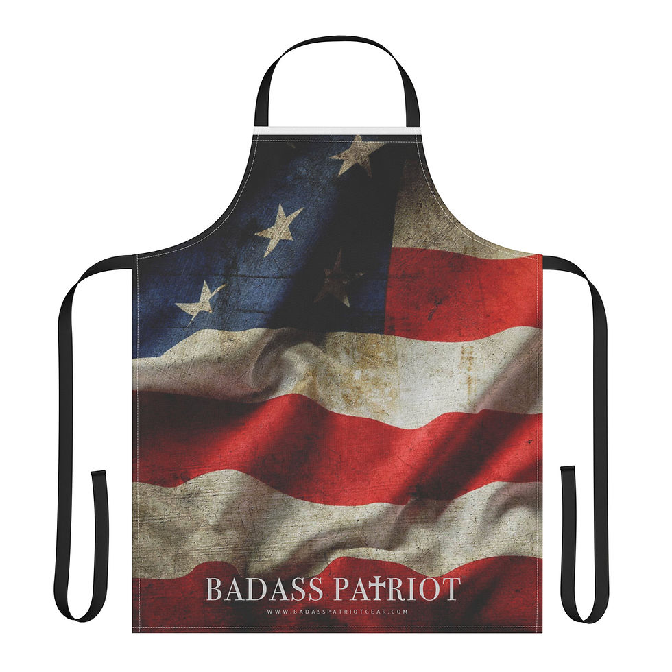 Limited Edition Badass Patriot Strip Apron
