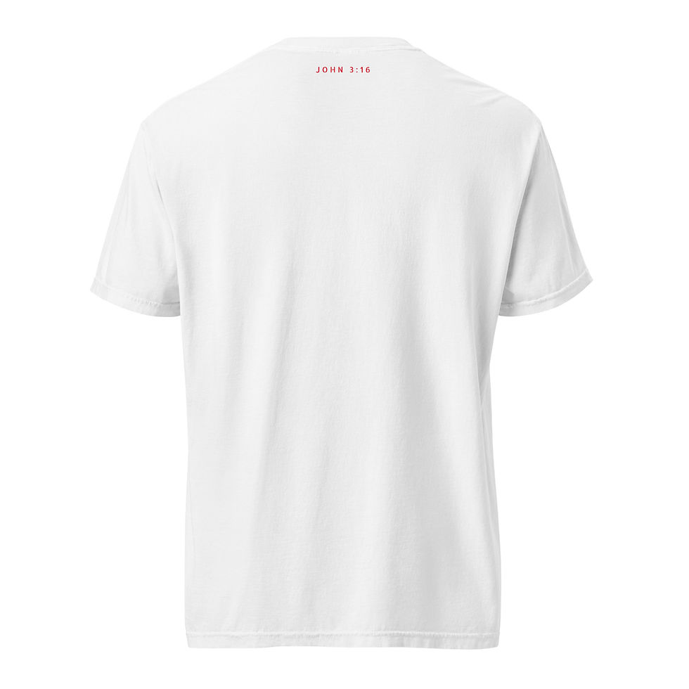 Thumbnail: Badass Patriot Badass Patriot “In Jesus We Stand - Under The Banner of Christ” Crusader Cross Unisex heavyweight t-shirt