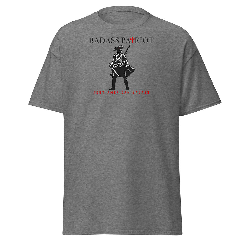Thumbnail: Badass Patriot 100% American Badass premium t-shirt that screams USA