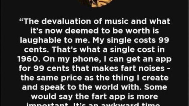 The Devaluation of Music