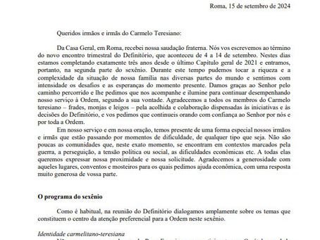 Definitório Geral | SEXÊNIO 2021-2027 – CARTA Nº 13