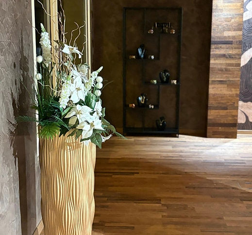 Ruhige, stilvolle Ambient-Atmosphäre im Beauty & Wellness Center Neudorf