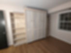 Murphy bed and shelves