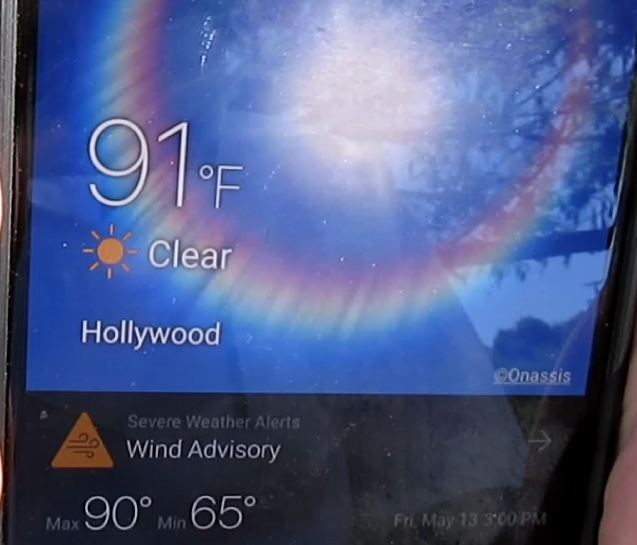 Working in 91 degree heat