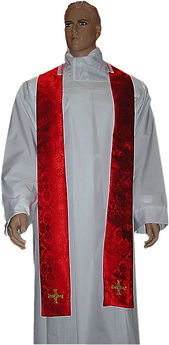 North East Church Supplies Embroidered St Cuthbert Cross Priest Stoles