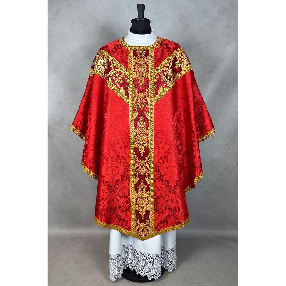 CG-460 Damask Semi Gothic Style Chasuble