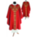 CGY102 Damask Semi Gothic Style Chasuble