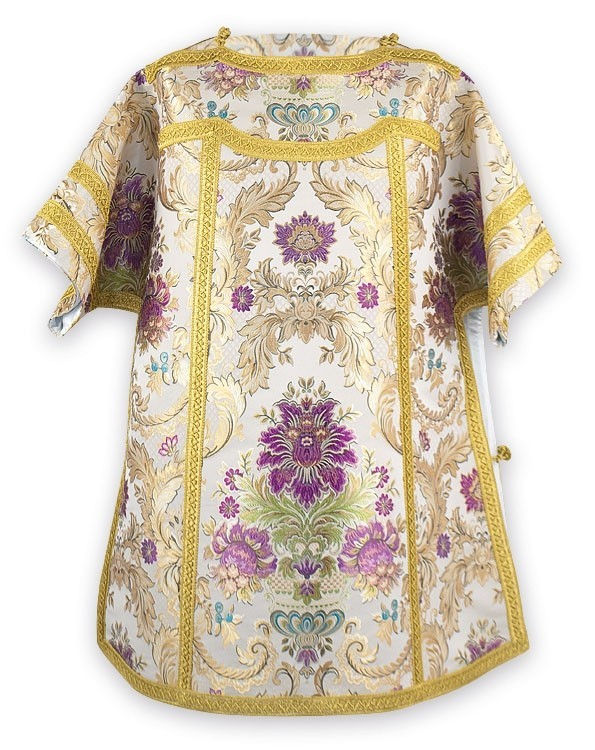 DR-GL2317bFloral Lampas Roman Dalmatic