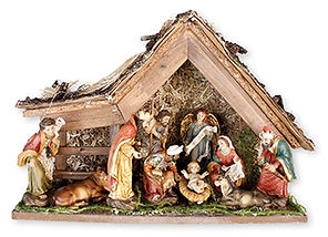Nativity Figures & Shed