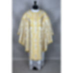 CGY431 Brocade Semi Gothic Style Chasuble Set