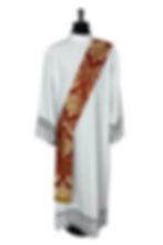 Floral Damask Deacon Stole:Â SD225