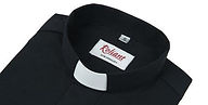 Black, rear fastening style clergy shirt