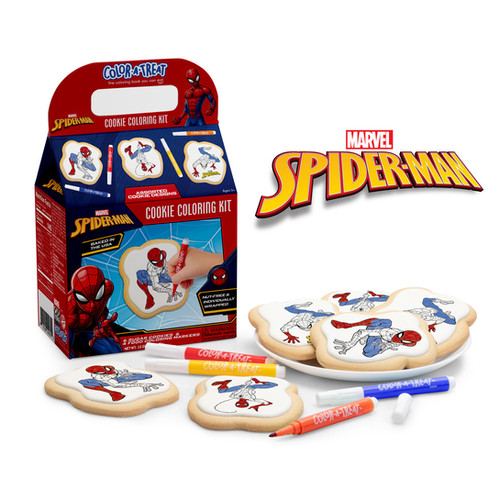 Marvel Spider-Man Color-a-Treat Cookie Coloring Kit | Corso's Cookies