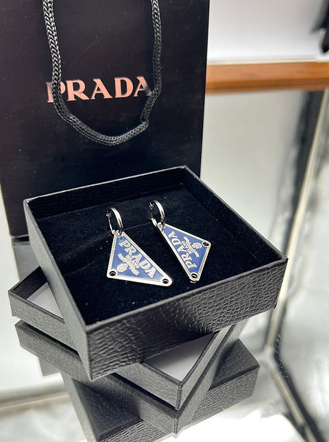 【PRADA】l pendant huggie single earring【ランク:Ａ】 Prada Prada Symbole Pendant Right Earring | Saks Fifth Avenue