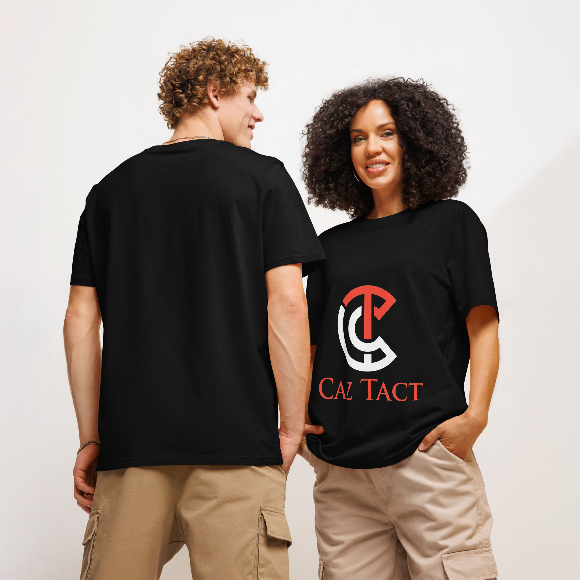 Unisex organic ribbed neck t-shirt