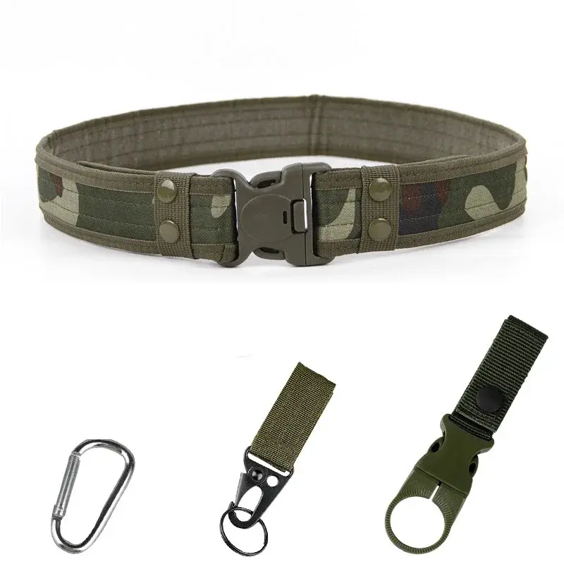 Thumbnail: Mens Camouflage Combat Canvas Belts High Quality Quick Release