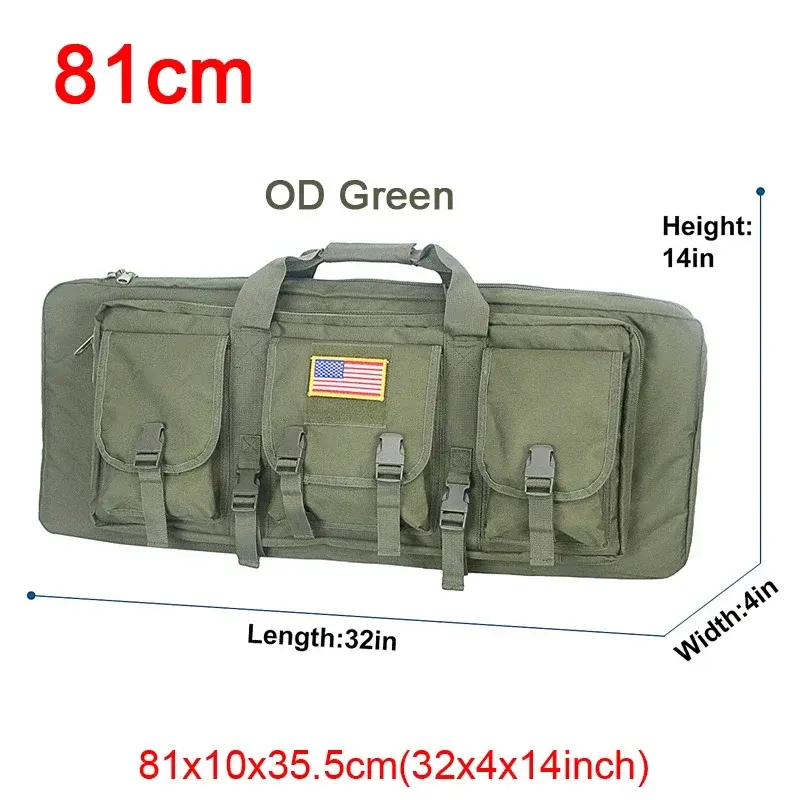 Thumbnail: 81 97 106 122cm Tactical Gun Bag Double Rifle Case
