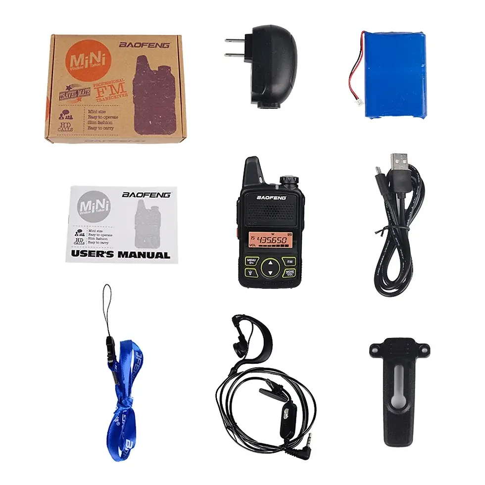 Thumbnail: radio Bft1 Ham Radio Portable FM Transceiver Kids 5km CB Radio Intercom