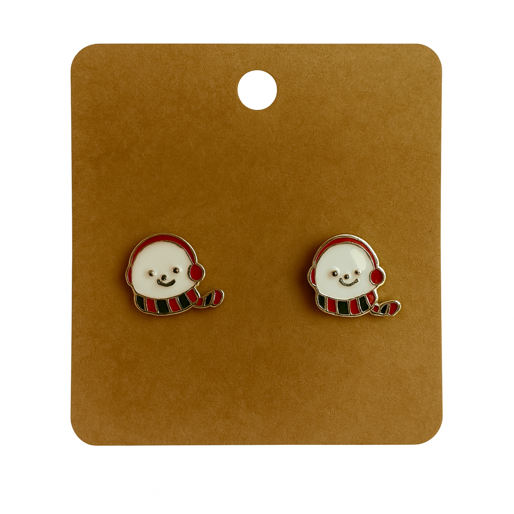 Snowman Earrings