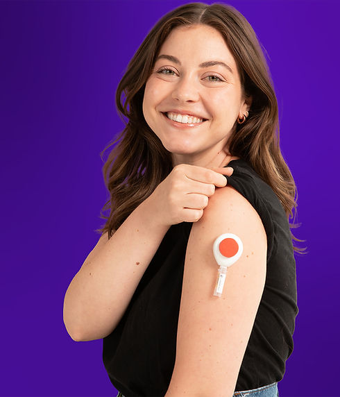 IBS-Smart woman with test collection device