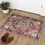 Thumbnail: Boho Tribal Area Rug -  Distressed Small Entryway Rug Doormat Bohemian Faux W