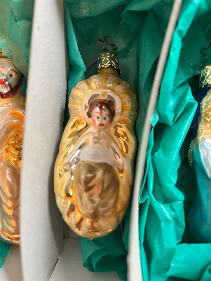 Thumbnail: Christopher Radko Nativity Ornament Set