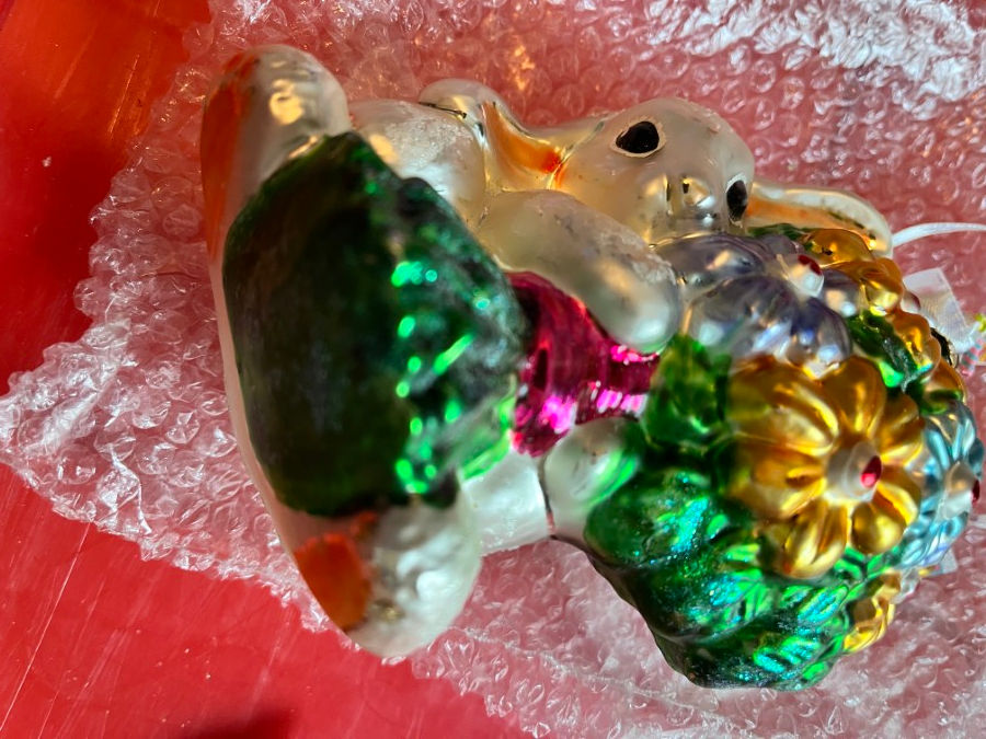Thumbnail: Blown Glass Easter/Spring Ornament