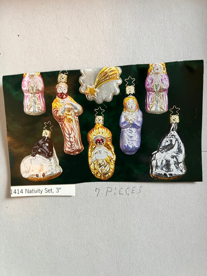 Thumbnail: Christopher Radko Nativity Ornament Set