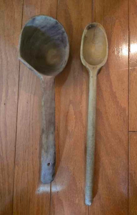 Thumbnail: Group of Old Wooden Kitchen Tools