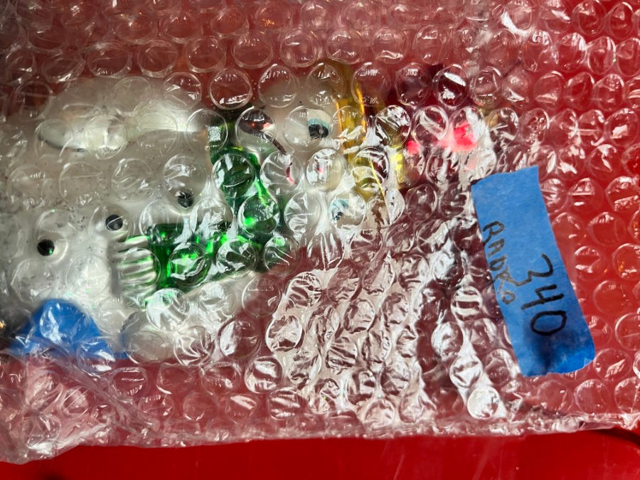 Thumbnail: Blown Glass Ornament  Snowman