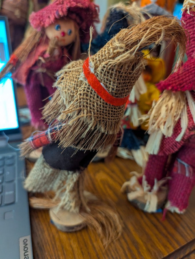 Thumbnail: Collection of 5 Cute Scarecrow Dolls